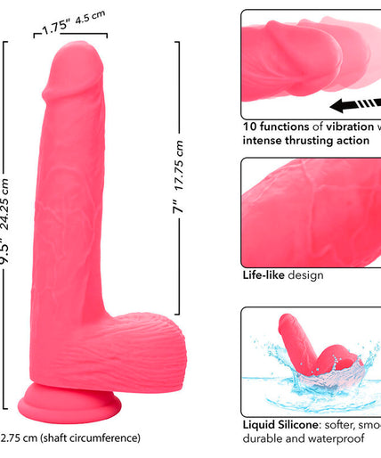 CALEXOTICS - STUDS REALISTIC VIBRATOR 10 VIBRATIONS PINK