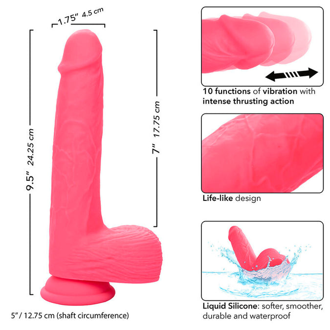 CALEXOTICS - STUDS REALISTISCHE VIBRATOR 10 TRILLINGEN ROZE