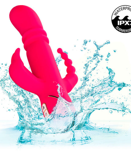 CALEXOTICS - JACK FANTASY TRIPLE HEATED VIBRATOR RABBIT PINK