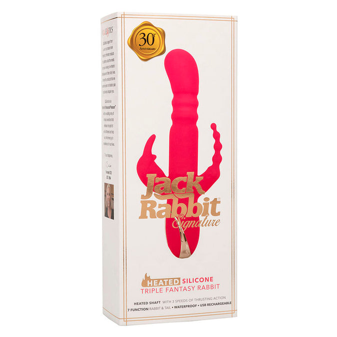Calexotics – Jack Fantasy Triple Heated Vibrator Rabbit Pink