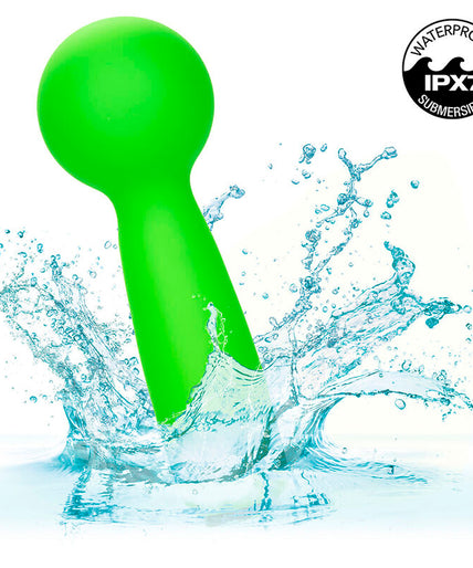 CALEXOTICS - NEON VIBES THE BUBBLY VIBE MINI MASSAGER 10 VIBRATIONS GREEN