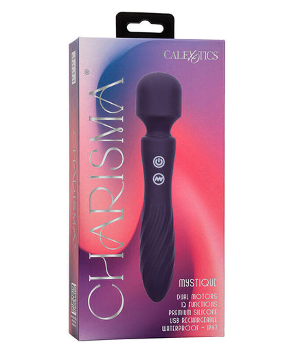 CALEXOTICS - CHARISMA MYSTIQUE MASSAGER DUAL MOTORS 12 FUNCTIONS 20,5 CM X 4.5 CM PURPLE