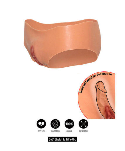VERBORGEN VERLANGEN - ALTER EGO OPEN VAGINA SLIP LAGE TAILLE HUIDSKLEUR