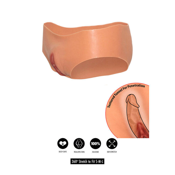Verborgen Verlangen – Alter Ego Open Vagina Slipje Lage Taille Vleeskleur