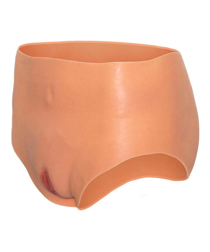 HIDDEN DESIRE - ALTER EGO OPEN VAGINA SLIP HOGE TAILLE HUIDSKLEUR