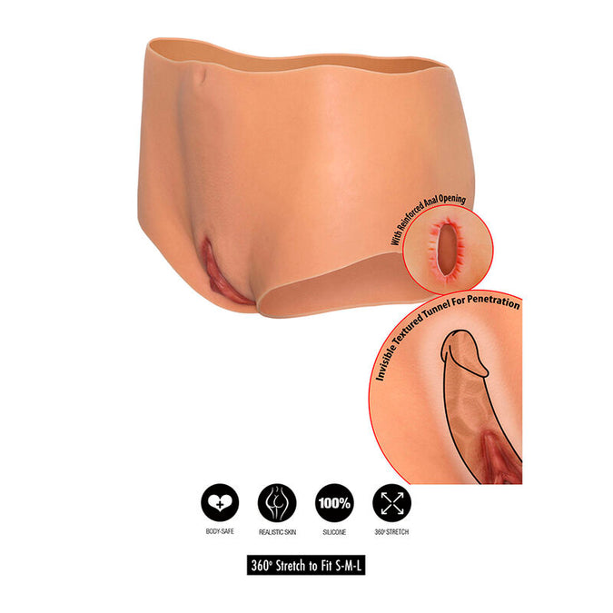Hidden Desire – Alter Ego Open Vagina & Ass Brief Medium Waist Flesh