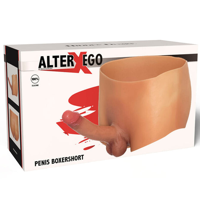HIDDEN DESIRE - ALTER EGO BOXERSSHORTS MET PIEMEL 18 CM MAAT L
