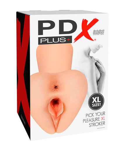 PDX PLUS - PICK YOUR PLEASURE XL REALISTIC STROKER FLESH