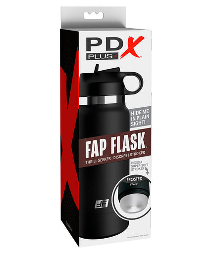 PDX PLUS - FAP FLASK BOTTLE DISCRET STROKER CLEAR MODEL 1