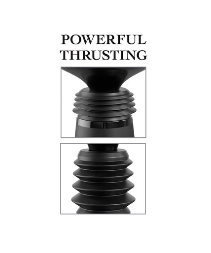 FETISH FANTASY SERIES - LICHAAMSDOCK STUWDILDO KLEM MET 7 DUWSTANDEN ZWART