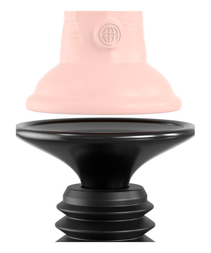 FETISH FANTASY SERIES - LICHAAMSDOCK STUWDILDO KLEM MET 7 DUWSTANDEN ZWART