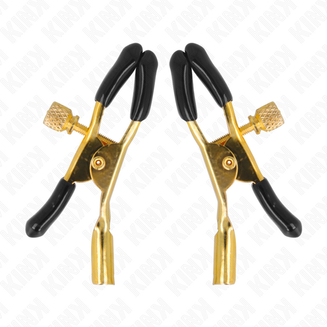 Kink – Goldene Brustwarzenklemmen 6 Cm