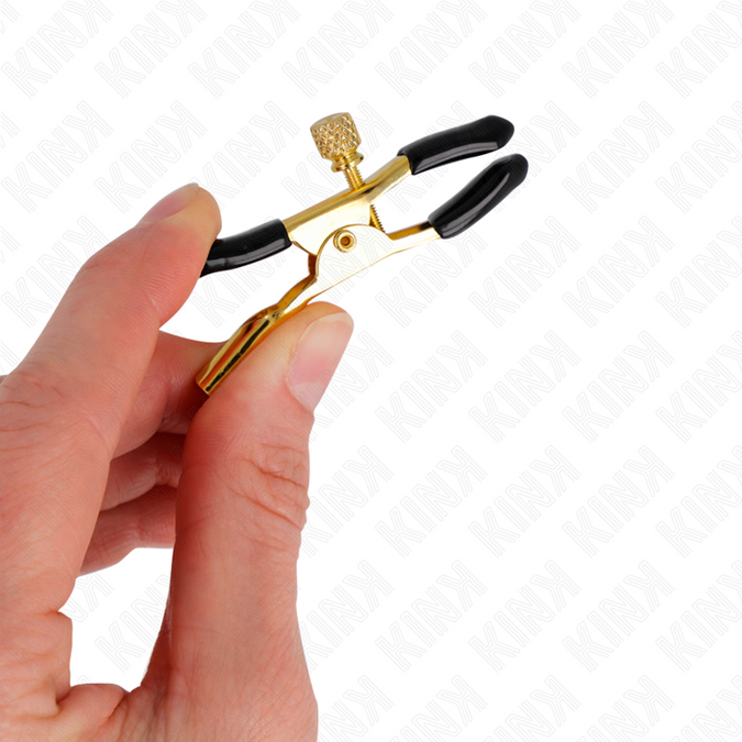 Kink – Goldene Brustwarzenklemmen 6 Cm