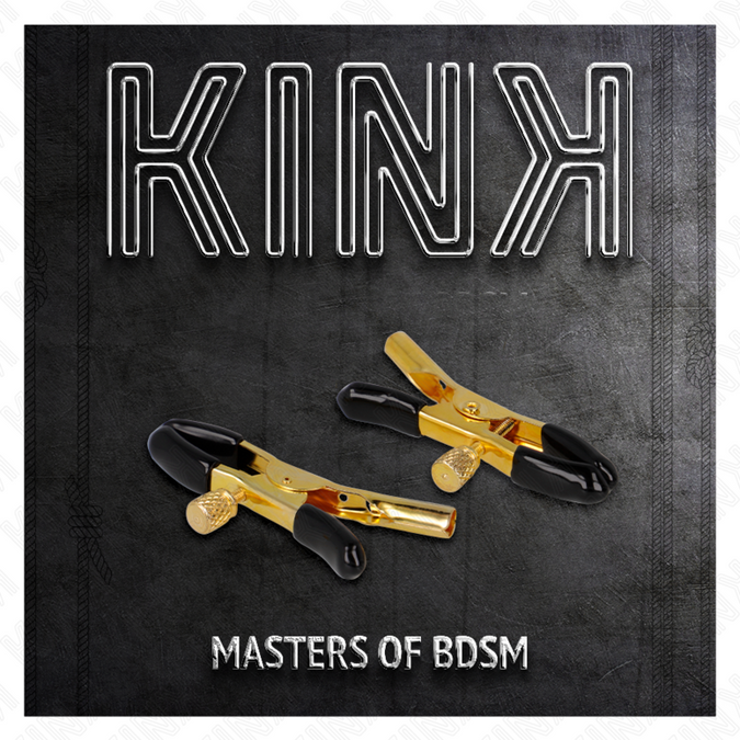 Kink – Goldene Brustwarzenklemmen 6 Cm