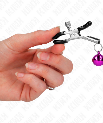 KINK - PURPLE SINGLE BELL NIPPLE CLAMP 6 CM