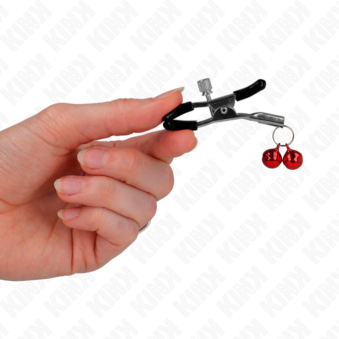 Kink – Dubbele Bel Tepelklem Rood 6 Cm