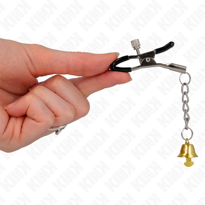 Kink – Gouden Bel Hanger Tepelklemmen 6 Cm