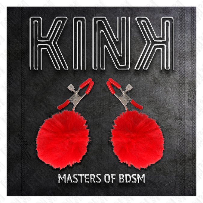 KINK - FAUX BONT BAL NIPPELKLEM ROOD 6 CM