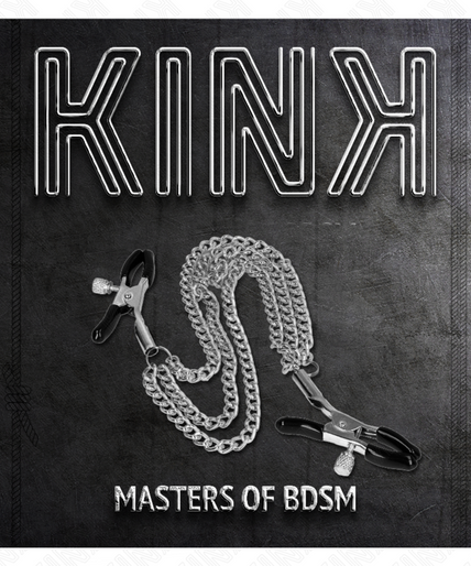 KINK - NIPPLE CLAMPS WITH 3 CHAINS SILVER 20/23/28 CM