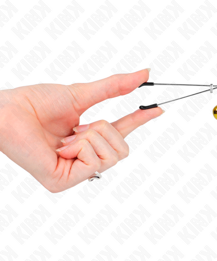 KINK - THIN BELL NIPPLE CLAMPS GOLD 7 CM