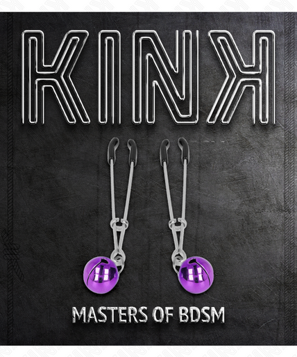 KINK - THIN BELL NIPPLE CLAMPS PURPLE 7 CM