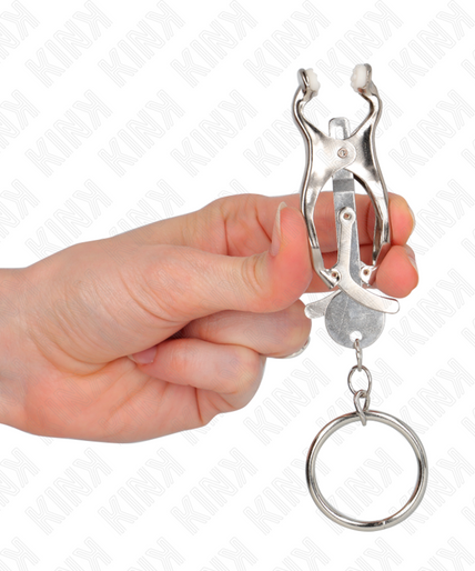 KINK - O-RING JAPANESE CLOVER NIPPLE CLAMPS SILVER