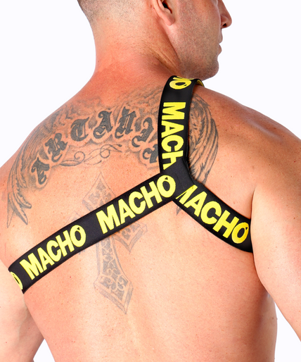 MACHO - ROMAN HARNESS YELLOW S/M