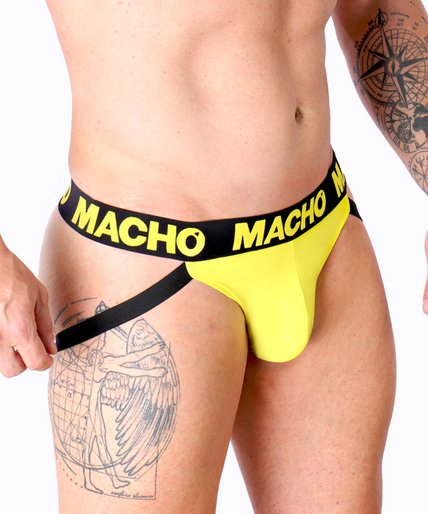 MACHO - MX25A JOCK LYCRA GEEL M