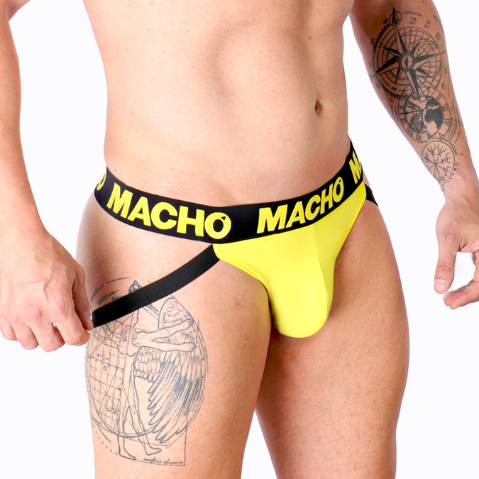 Macho – Mx25a Jock Lycra Geel M
