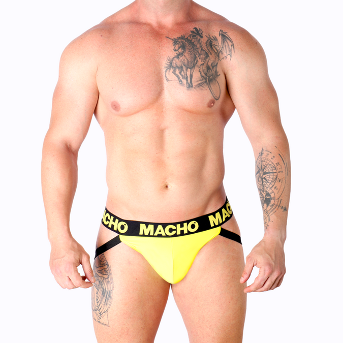 Macho – Mx25a Jock Lycra Geel M