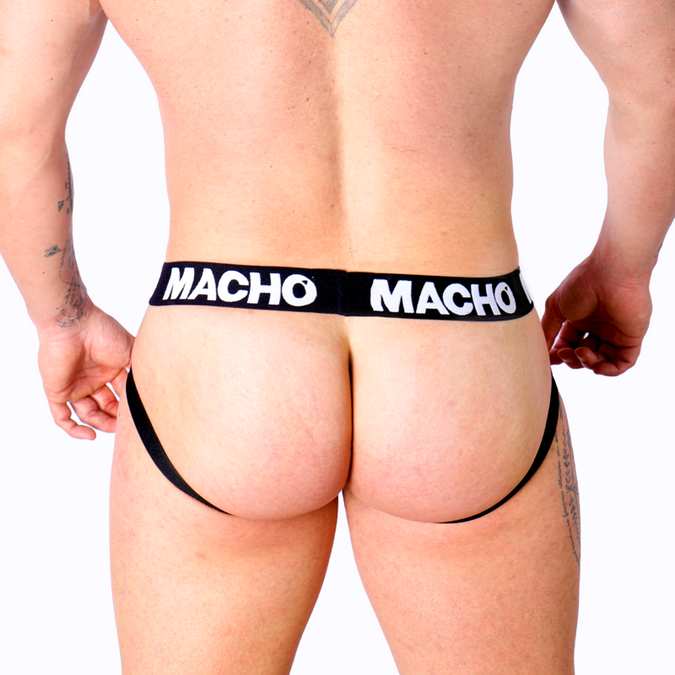 MACHO - MX25NC JOCK ZWART LEER M
