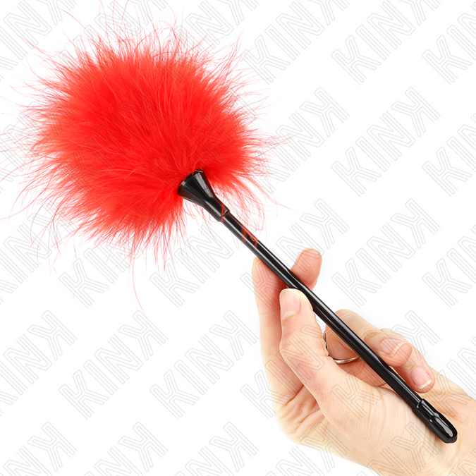 Pleasurements – Kink – Rote Kitzelfedern 27 cm