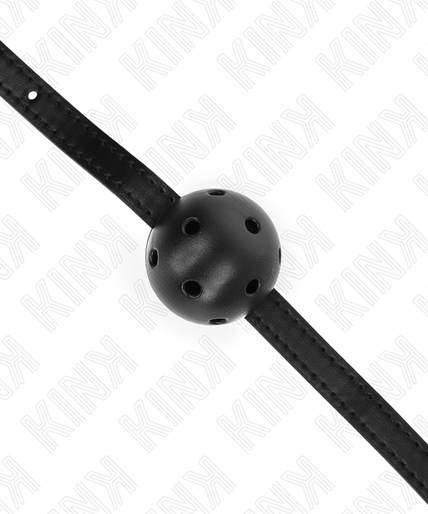 KINK - SIMPLICITY BLACK BREATHABLE BALL 4.5 CM GAG 62 x 1.5 CM