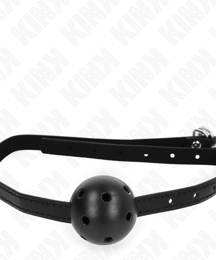 KINK - SIMPLICITY BLACK BREATHABLE BALL 4.5 CM GAG 62 x 1.5 CM