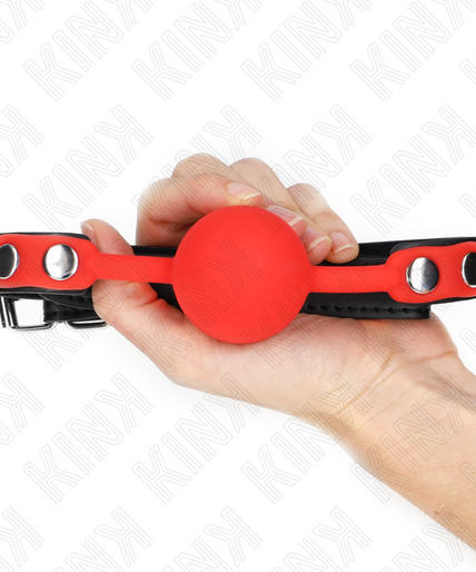 Kink – Rode Siliconen Bal 4 Cm Knevel 60 X 2 Cm