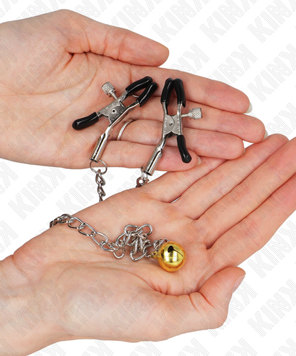 KINK - CHAIN NIPPLE CLAMPS WITH BELL 30 CM