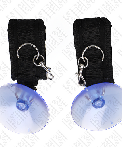 KINK - SUCTION CUP WRIST RESTRAINTS BLACK 29-40 CM X 5 CM