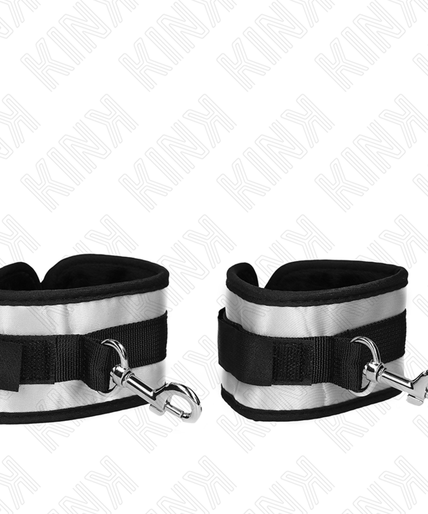 KINK - NEOPRENE WRIST CUFFS GREY 23 X 5 CM