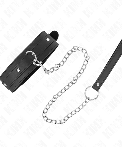 KINK - NECKLACE WITH LEASH 65 CM 1 RING ADJUSTABLE 38-49 CM X 5 CM