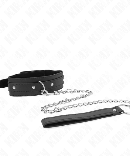 KINK - NECKLACE WITH LEASH 65 CM 1 RING ADJUSTABLE 38-49 CM X 5 CM
