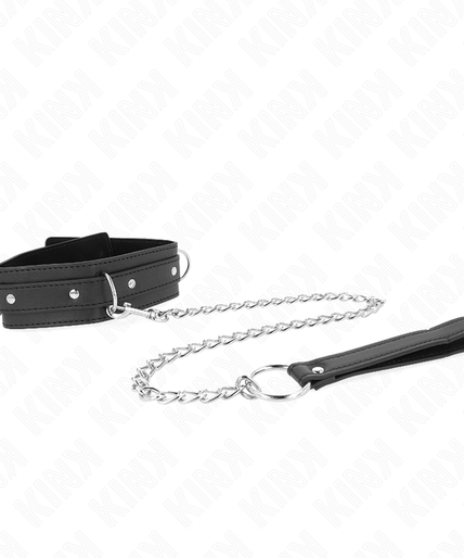 KINK - NECKLACE WITH LEASH 65 CM 3 RING MODEL 1 ADJUSTABLE 38-49 CM X 5 CM