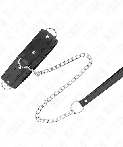 KINK - NECKLACE WITH LEASH 65 CM 3 RING MODEL 1 ADJUSTABLE 38-49 CM X 5 CM