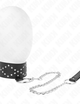 Kink – Ketting 65 cm met riem met zilveren studs Model 3 verstelbaar 36 – 43 cm x 5 cm