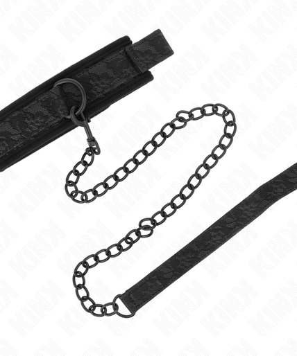 Kink – Basic Model Collar With Leash 77 Cm Model 5 Ajustable 34 – 54 Cm X 5 Cm