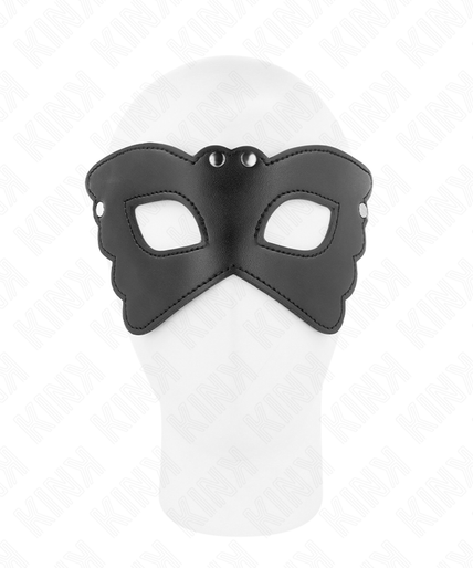 KINK - BUTTERFLY SHAPED LEATHERETTE MASK 20 x 9 CM