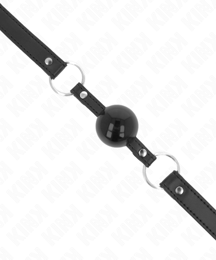 KINK - TPE BALL 4 CM GAG WITH BLACK LOCK 60 x 2 CM