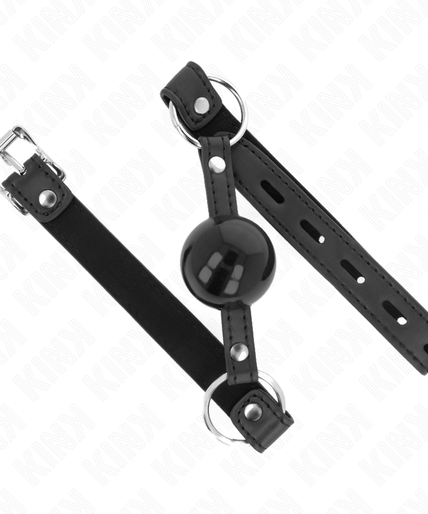KINK - TPE BALL 4 CM GAG WITH BLACK LOCK 60 x 2 CM
