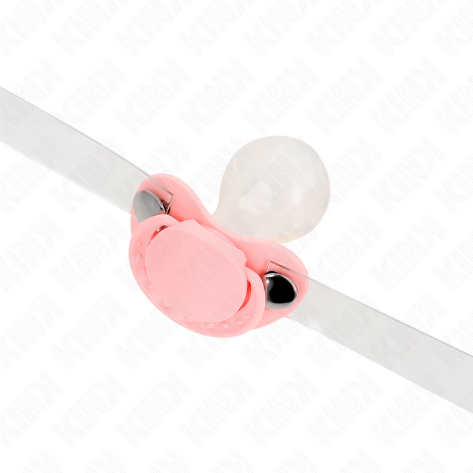 KINK - ROZE FOPPENDEKSEL GAG 5.5 x 4 CM VERSTELBAAR 43-60 CM