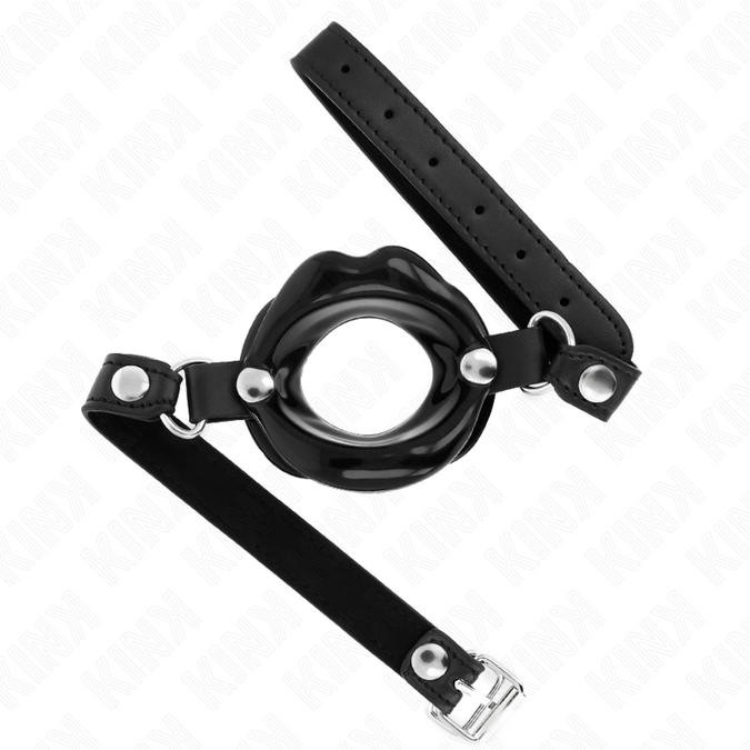 Kink – Lipknevel 8 cm met Zwart Kunstleren Band 63 x 2 cm Verstelbaar 39 – 58 cm