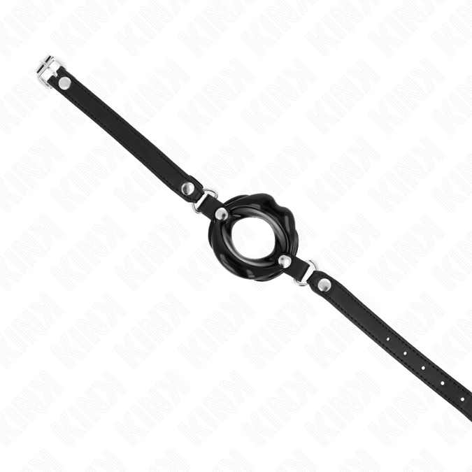 Kink – Lipknevel 8 cm met Zwart Kunstleren Band 63 x 2 cm Verstelbaar 39 – 58 cm